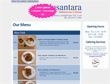 Tablet Screenshot of nusantararestaurant.com.au